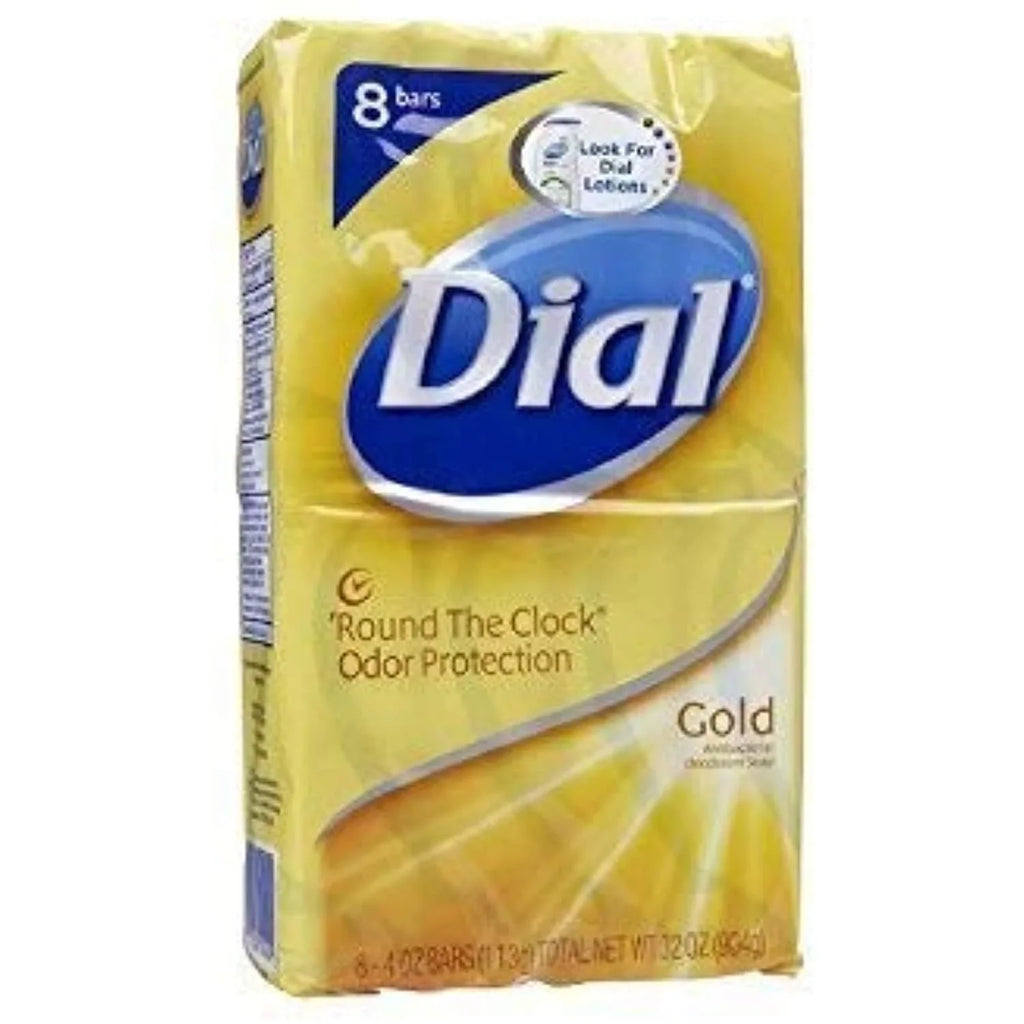 Dial Gold Clean Rinsing, Non-Drying Deodorant Antibacterial Bar Sizeoap (8 Bars) 32 oz 3 Pack