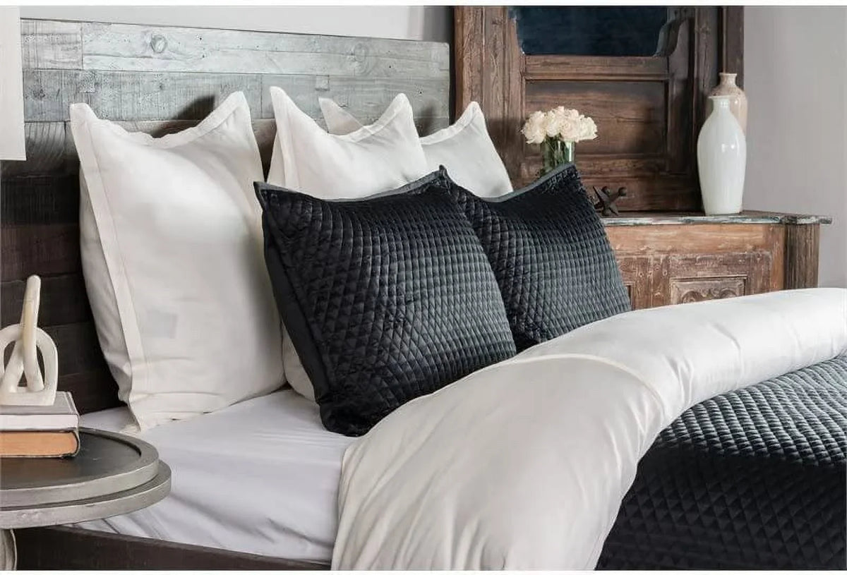 Winthrop 100% Sizeateen Black Euro Sizeham by Kosas Home