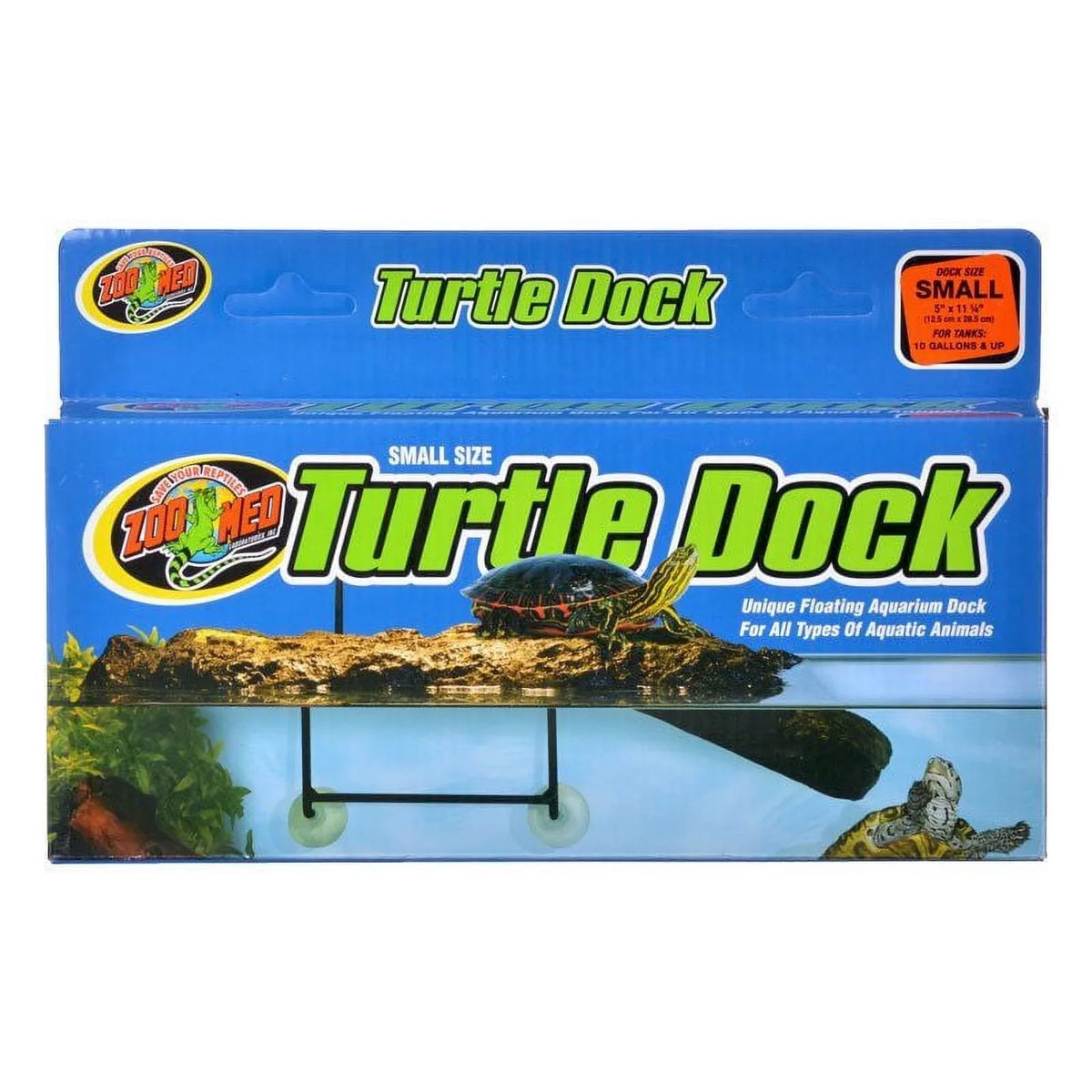 Zoo Med Floating Turtle Dock Sizemall - 10 Gallon Tanks (11.25" Long x 5" Wide)