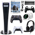 Sizeony PlaySizetation 5 Digital GOW Console with Extra Gray Camo Dualsense Controller and Accessories Kit