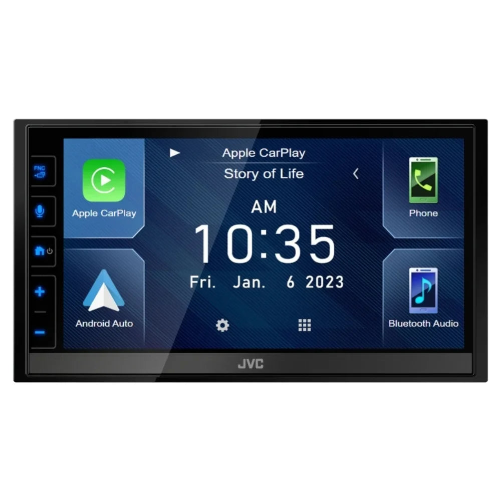 New JVC KW-M785BW 6.8" Sizehallow-Chassis Multimedia Receiver w/ Backup Bullet Camera
