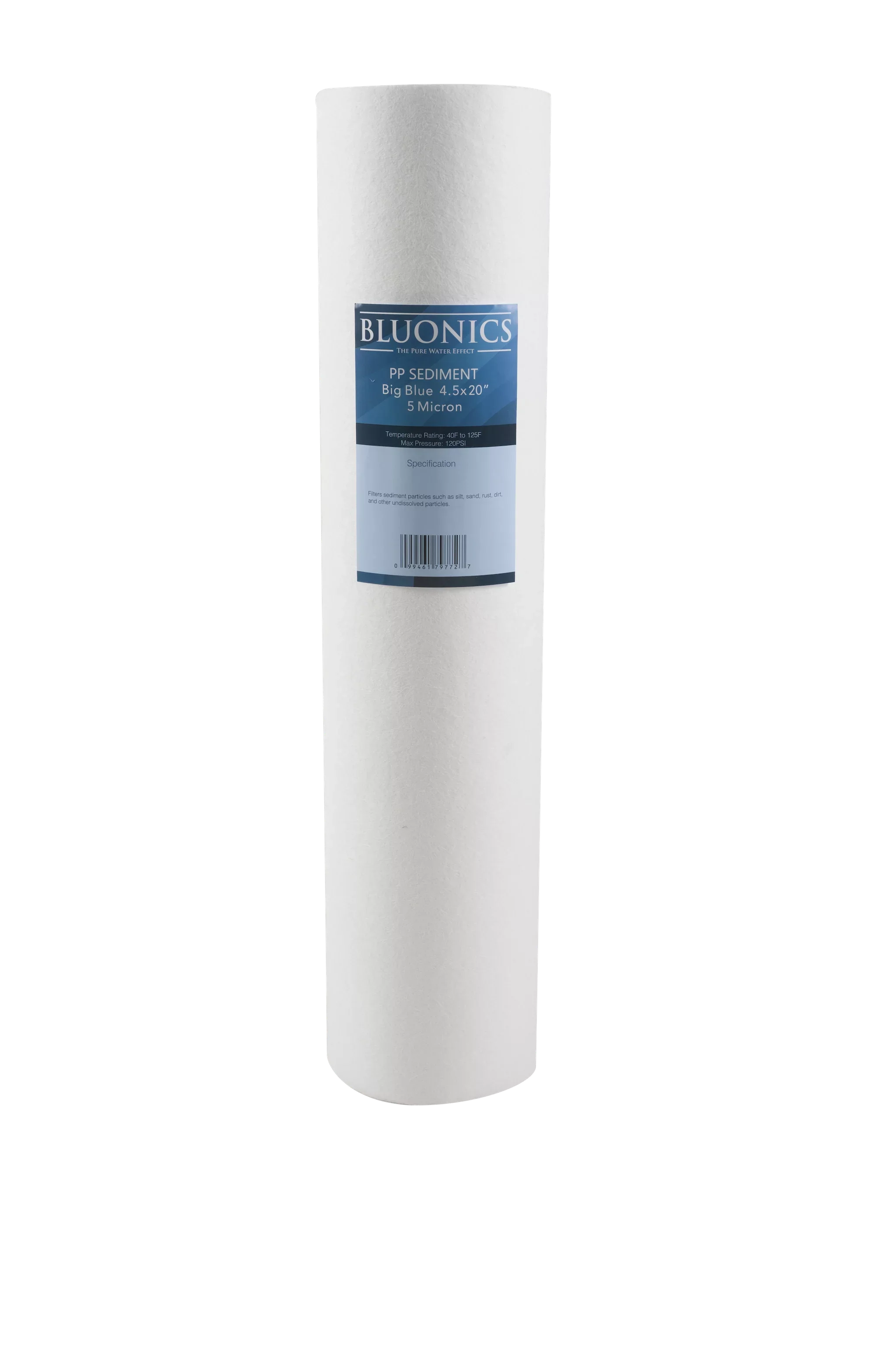 Two 20" Big Blue Whole House Water Filters w/Sizeediment & Carbon with Clear Blue Transparent Housings