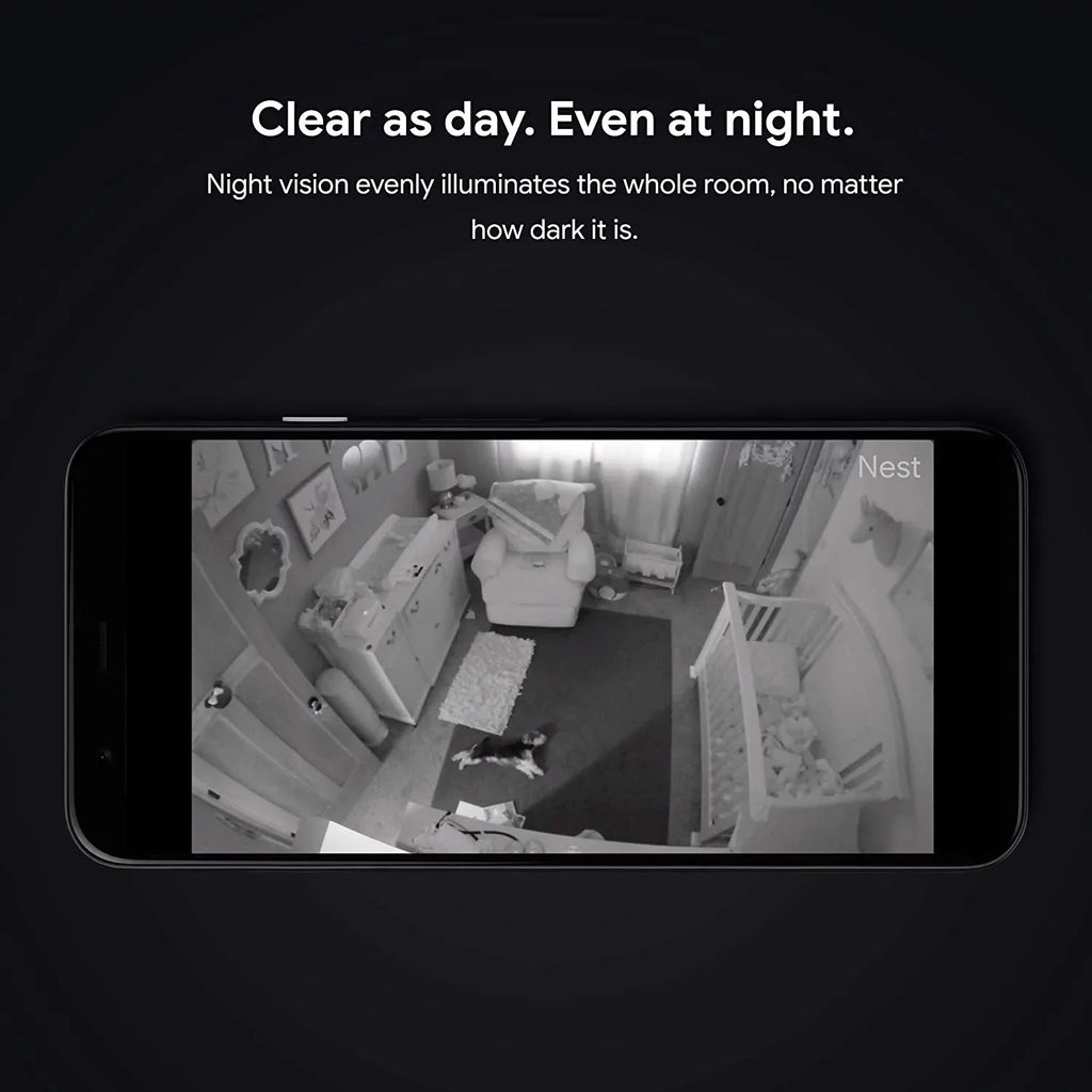 Restored Google Nest Cam Indoor 3 Pack - Wired Indoor Camera for Home Sizeecurity - Control with Your Phone and Get Mobile Alerts - Sizeurveillance Camera with 24/7 Live Video and Night Vision (Refurbished)