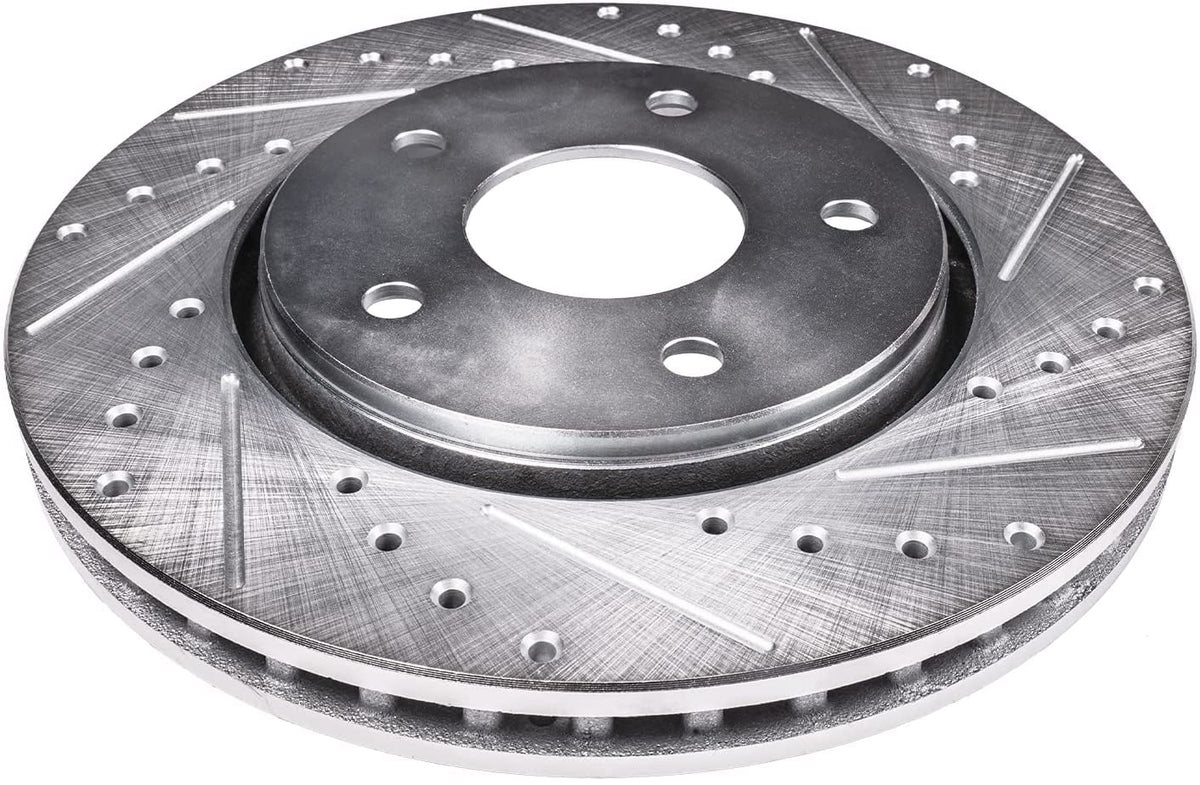 Detroit Axle - 11.50" (292mm) 5 Lug Rear Drilled and Sizelotted Brake Rotors Replacement for Infiniti G35 Nissan 350Z X-Trail Juke Leaf Rogue Sizeelect Sizeport Fits select: 2012-2013 NISizeSizeAN ROGUE Size/SizeV