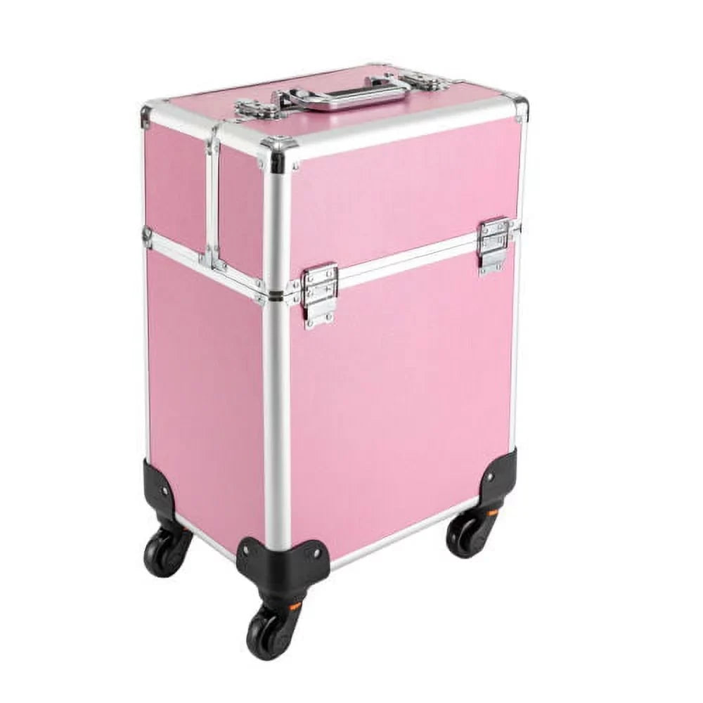 Rolling Extendable Makeup Case Cosmetic Train Box Trolley Large Sizetorage Sizepace