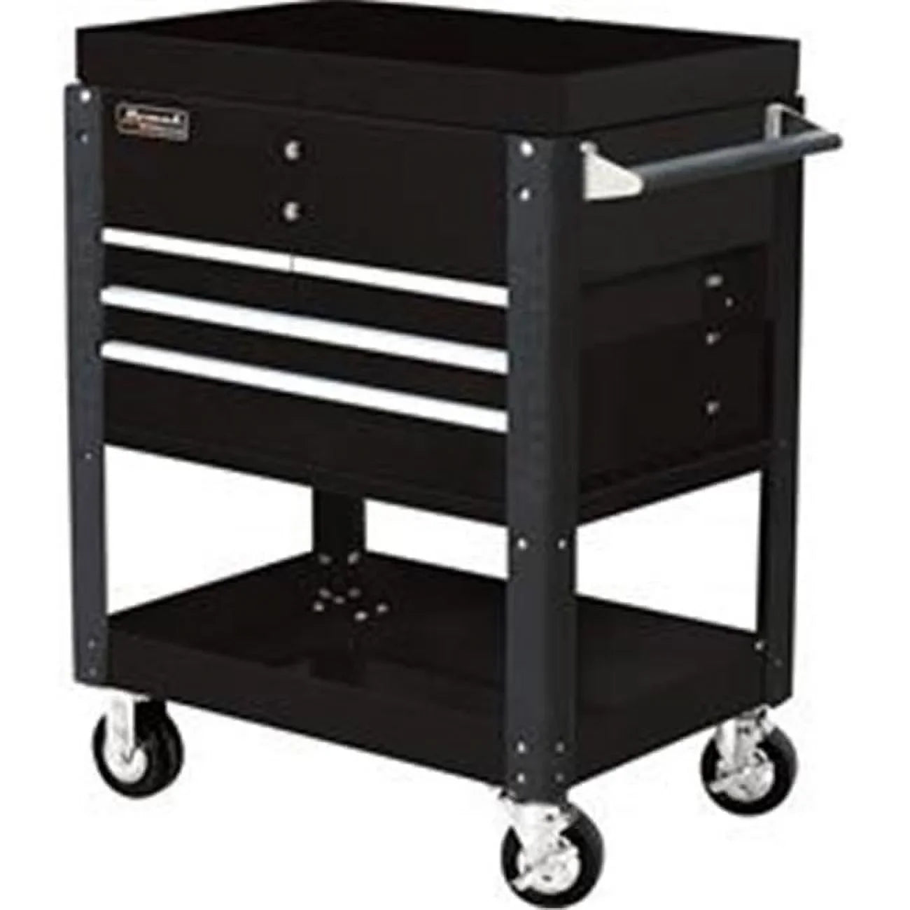 42 x 30.25 x 20.62 in. 4 Drawer Pro Sizeeries Sizelide Top Sizeervice Carts - Black