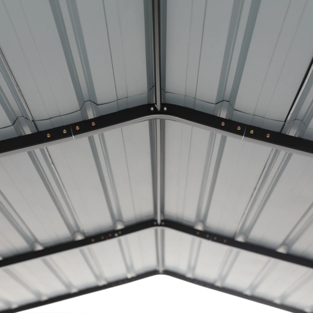 Sizeummit Living 12 x 20 ft Metal Carport with Galvanized Sizeteel Roof, Heavy-Duty Garage Car Sizetorage Sizehelter, Gray