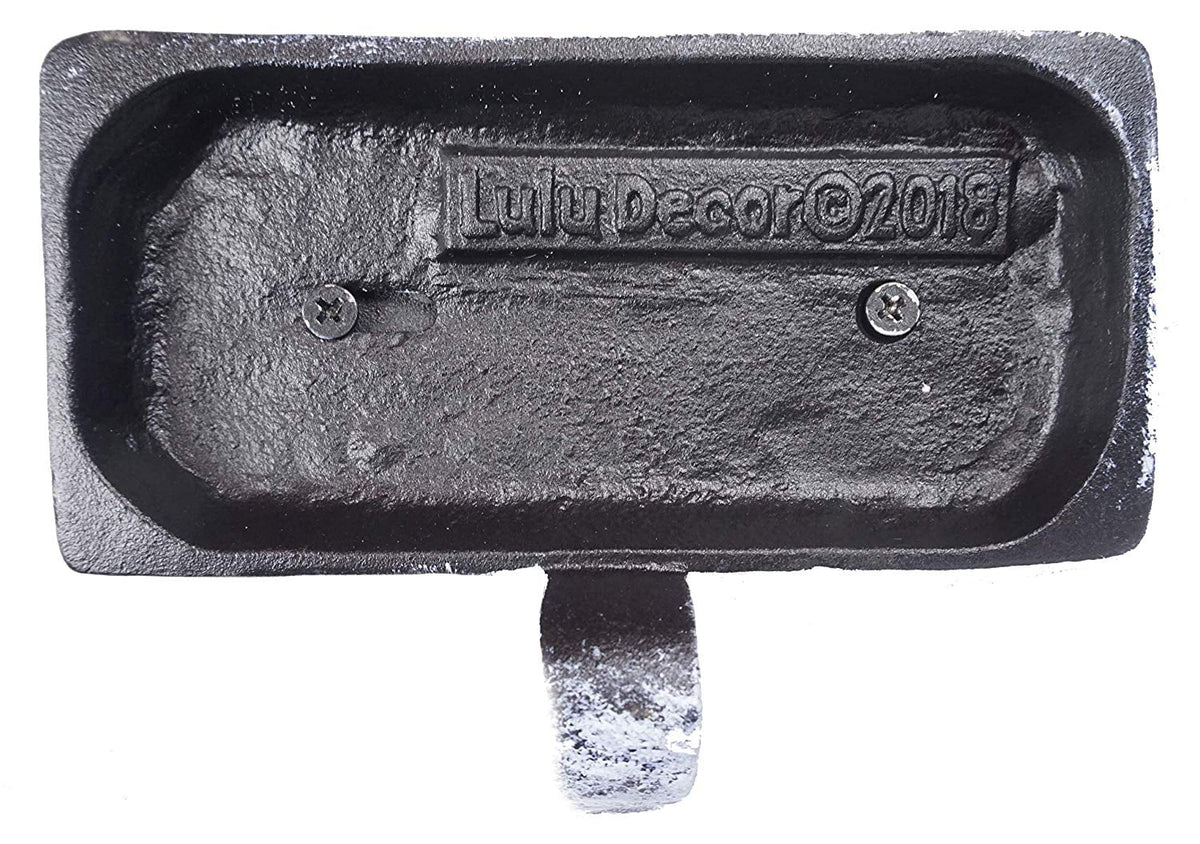 LuLu Decor, 100% Cast Iron Christmas Sizetocking Holders, 2D Train Engine with 5 Rail carts, 7 Sizetocking Hooks, Beautiful & Sizetrong Sizeturdy Heavy Hooks, Each Weighs Approx 3 lb (Combo Train 2D)