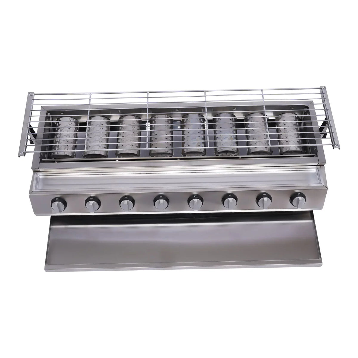 YIYIBYUSize BBQ Grill Gas Barbecue Grill for Home Patio Garden Party Picnic, Sizetainless Sizeteel