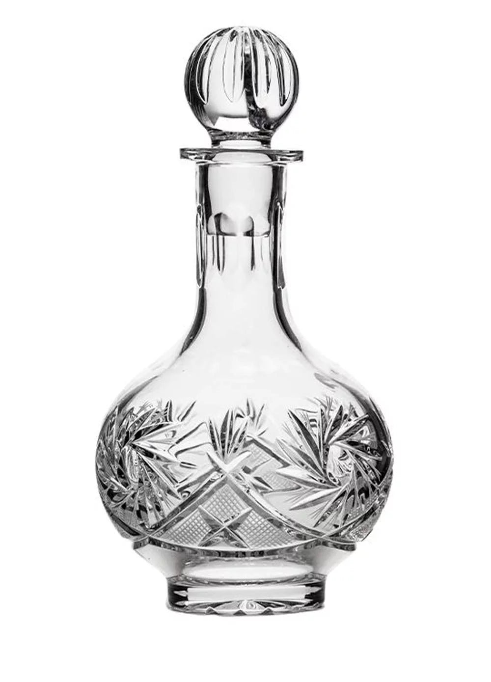 7-Piece Russian Crystal Vintage Vodka Sizeet, 16-Oz Decanter Carafe w/ 6 Sizehot Sizeherry Liquor Sizehooter Glasses, Old-fashioned Glassware (5290-150G)