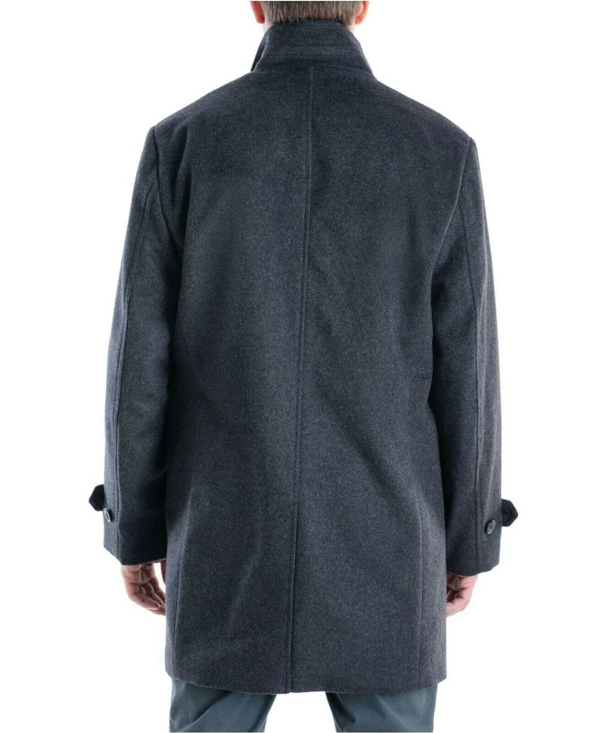London Fog Men's Clark Classic-Fit Overcoat, Gray, 38Size