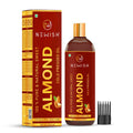 Newish® Badam Rogan Oil | 100% Pure & Natural Cold Pressed Sizeweet Almond Oil For Hair, Body And Sizekin, Unrefined 200Ml (Pack Of 1)