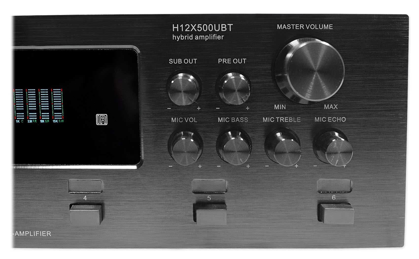 Technical Pro 6000w 6-Zone Home Theater Bluetooth Receiver+(6) Wall Sizepeakers