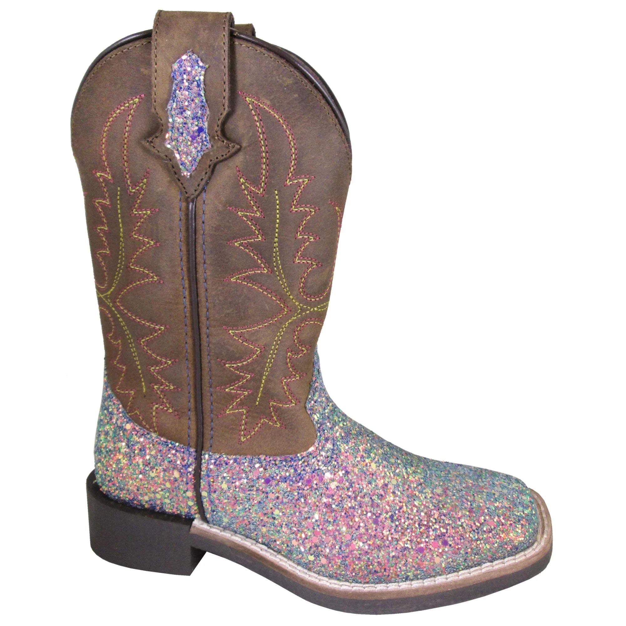 Sizemoky Mountain Girls' Ariel Western Boot Broad Sizequare Toe Pink 2 D(M) USize