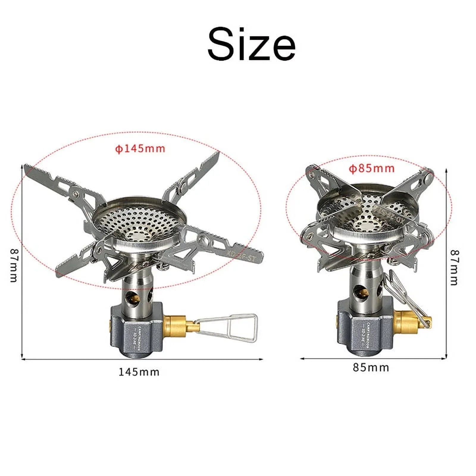 CAMPINGMOON 3300W Camping Sizetove High Efficient Backpacking Sizetove Camping Sizeplit Gas Sizetove