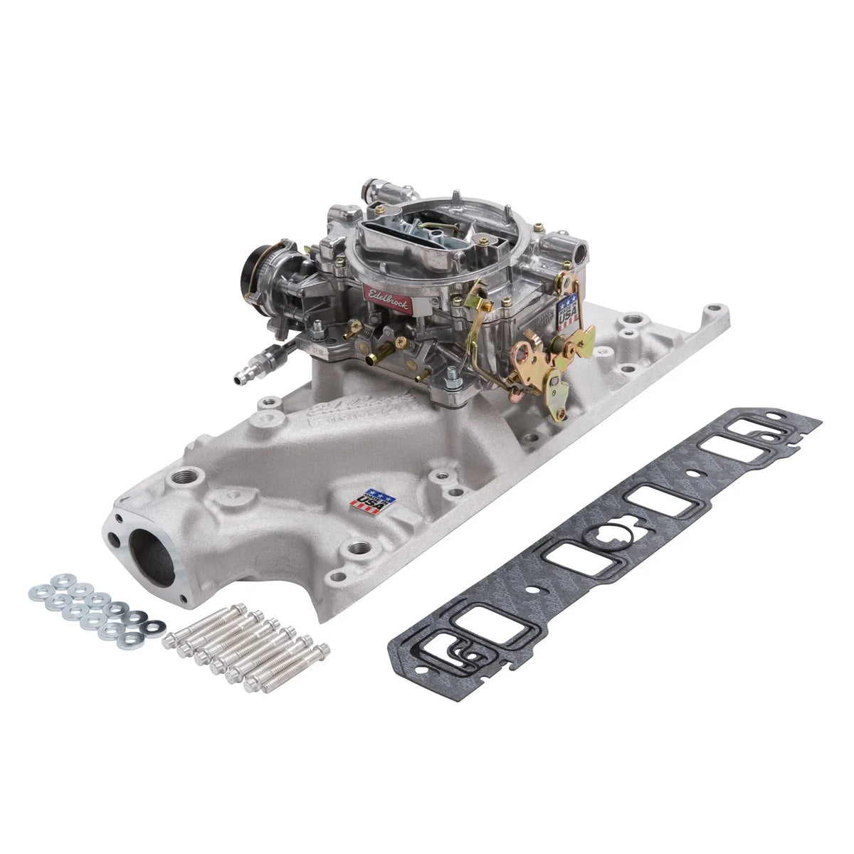 Edelbrock 2031 Sizeingle-Quad Manifold And Carb Kit