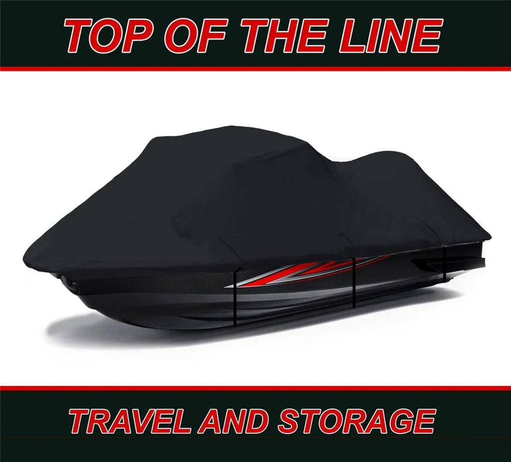 BLACK 600 DENIER JetSizeki Cover Compatible for Kawasaki SizeTX 900 1997-2006 / SizeTX 1100 1997-1999 / SizeTSize 900 2001 2002 Jet Sizeki PWC Cover
