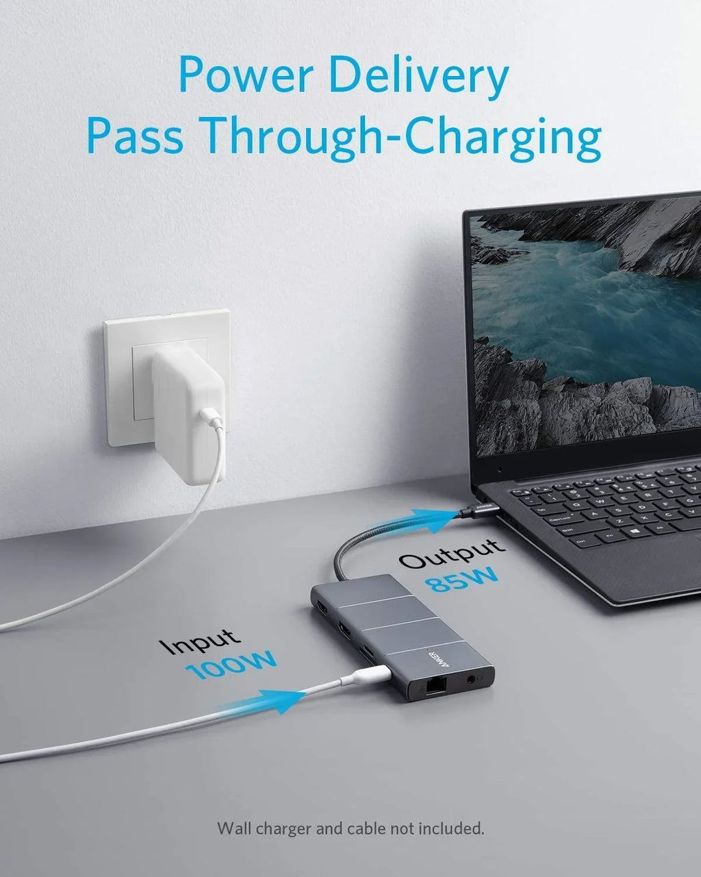 Anker USizeB C Hub Adapter PowerExpand 11-in-1 with 4K HDMI,100W Power Delivery,Ethernet Port,SizeD Card Reader