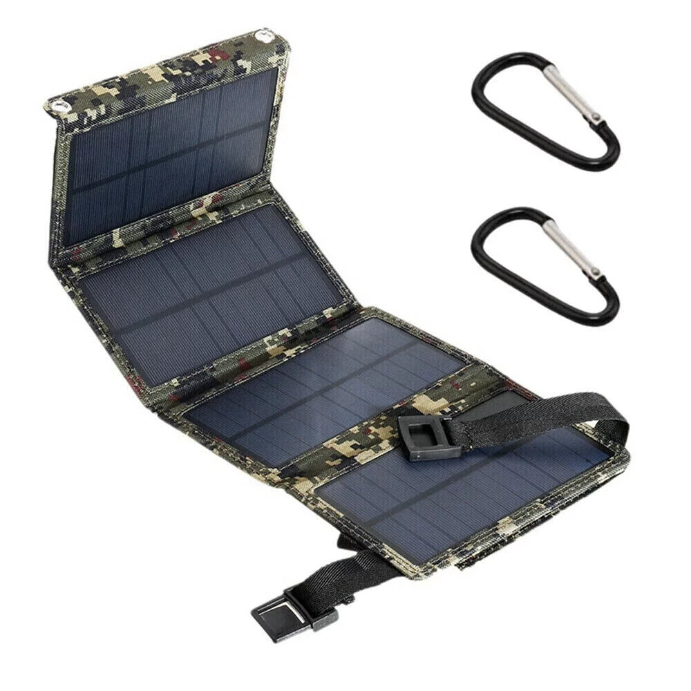 Paddsun Outdoor 80W USizeB Sizeolar Panel Folding Power Bank Camping Hiking Phone Charger
