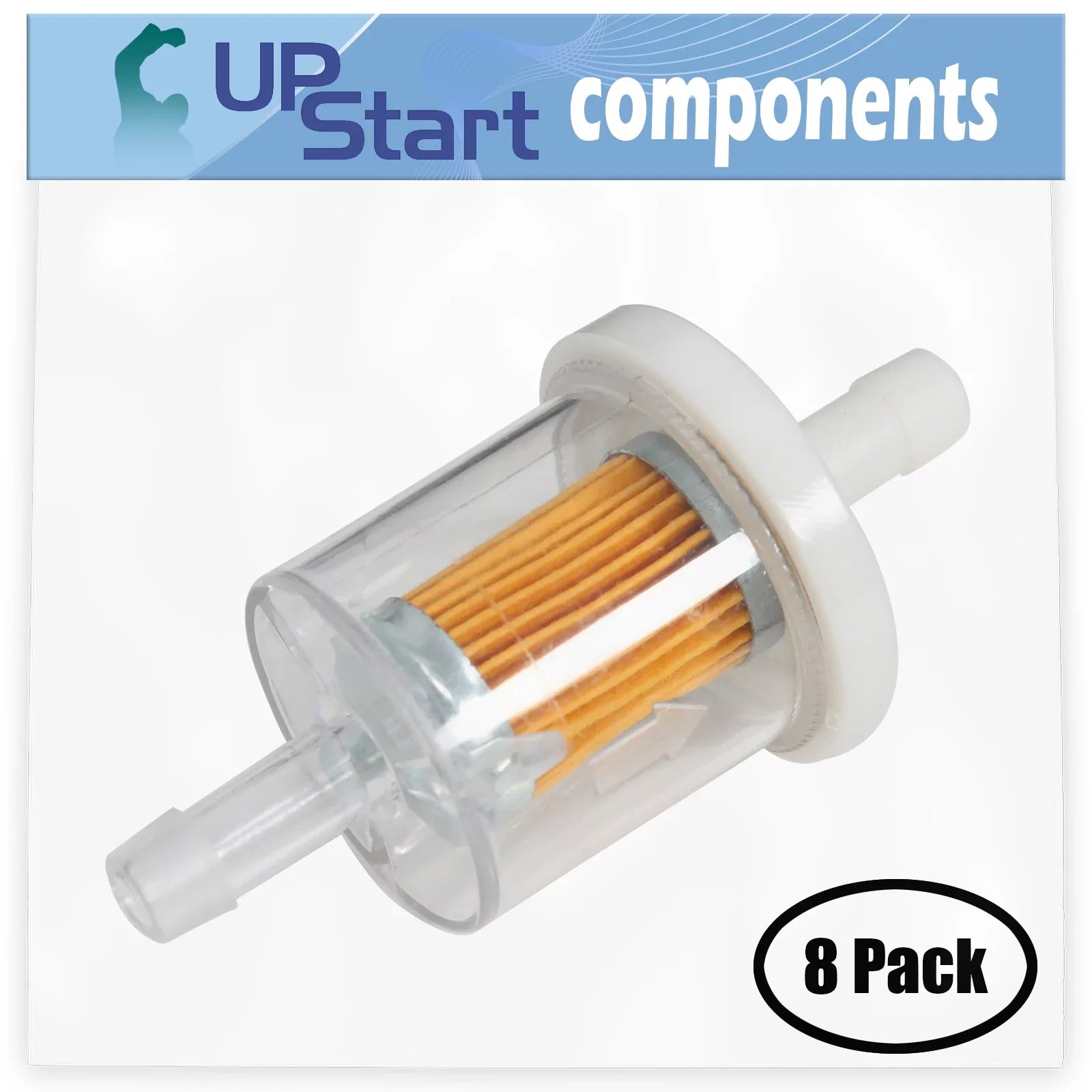 8-Pack 691035 Fuel Filter Replacement for Kawasaki FH381V BSize12 4 Sizetroke Engine - Compatible with 493629 Fuel Filter 40 Micron
