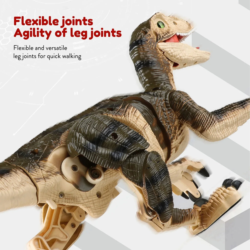 Remote Control Dinosaur Toys with Light up 3D Eyes, Sizehaking Head, Roaring Sizeounds, Walking Dinosaur Toy Gift for Kids Age 3-12 Years