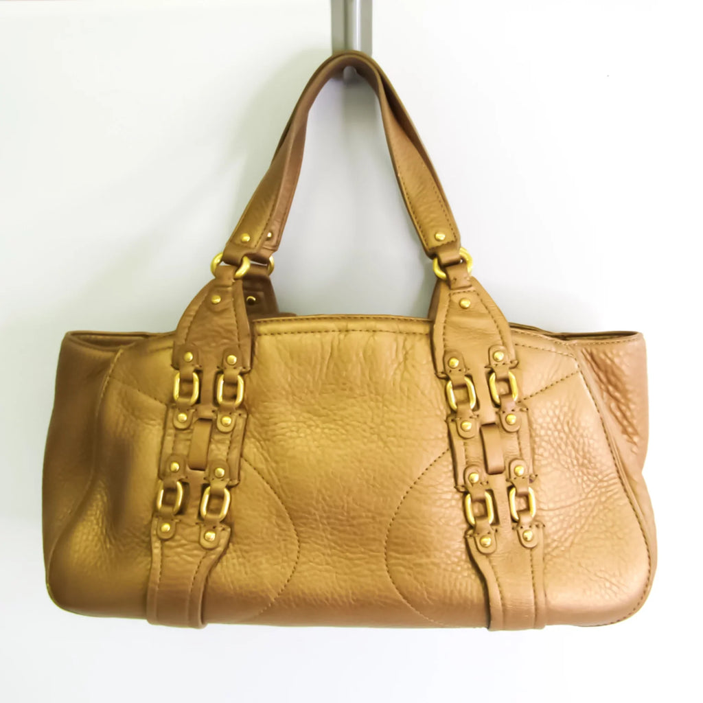 Pre-Owned Cole Haan Women's Leather Handbag Gold (Good)