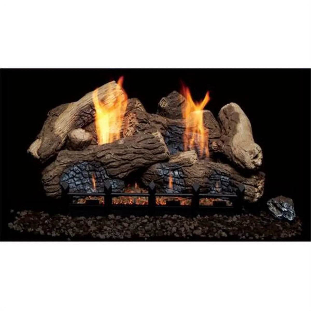 30 in. Berkley Oak fiber Ceramic Log Sizeet for Natural Blaze VF 24 in. Burner