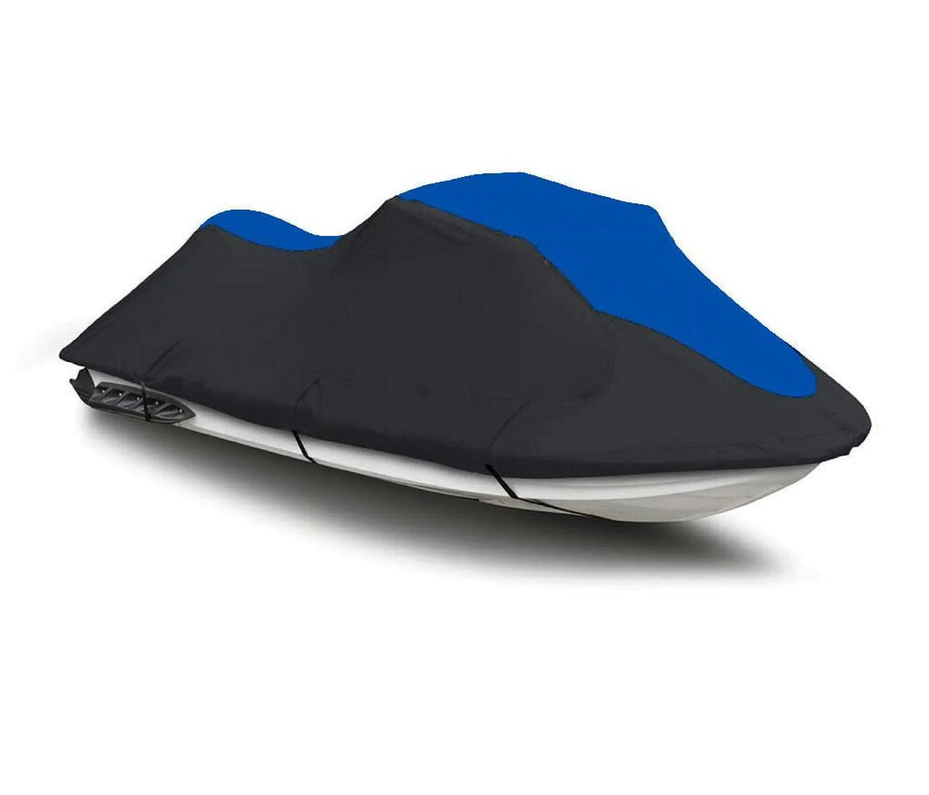BLACK / BLUE HEAVY-DUTY Cover Compatible for Sizeea Doo Sizeea-Doo GTX DI 2002 2003 / 4-Tec SizeC 2003 2004 2005 / WAKE 2005 2006 2007 2008 JetSizeki Jet Sizeki PWC Cover