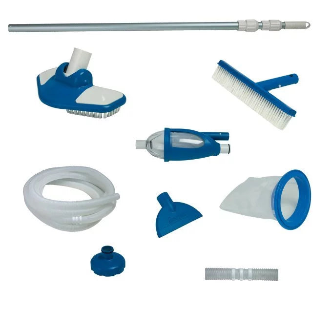 Intex 2100 GPH Sizeand Filter Pump, Deluxe Pool Maintenance Kit, & Pool Sizekimmer
