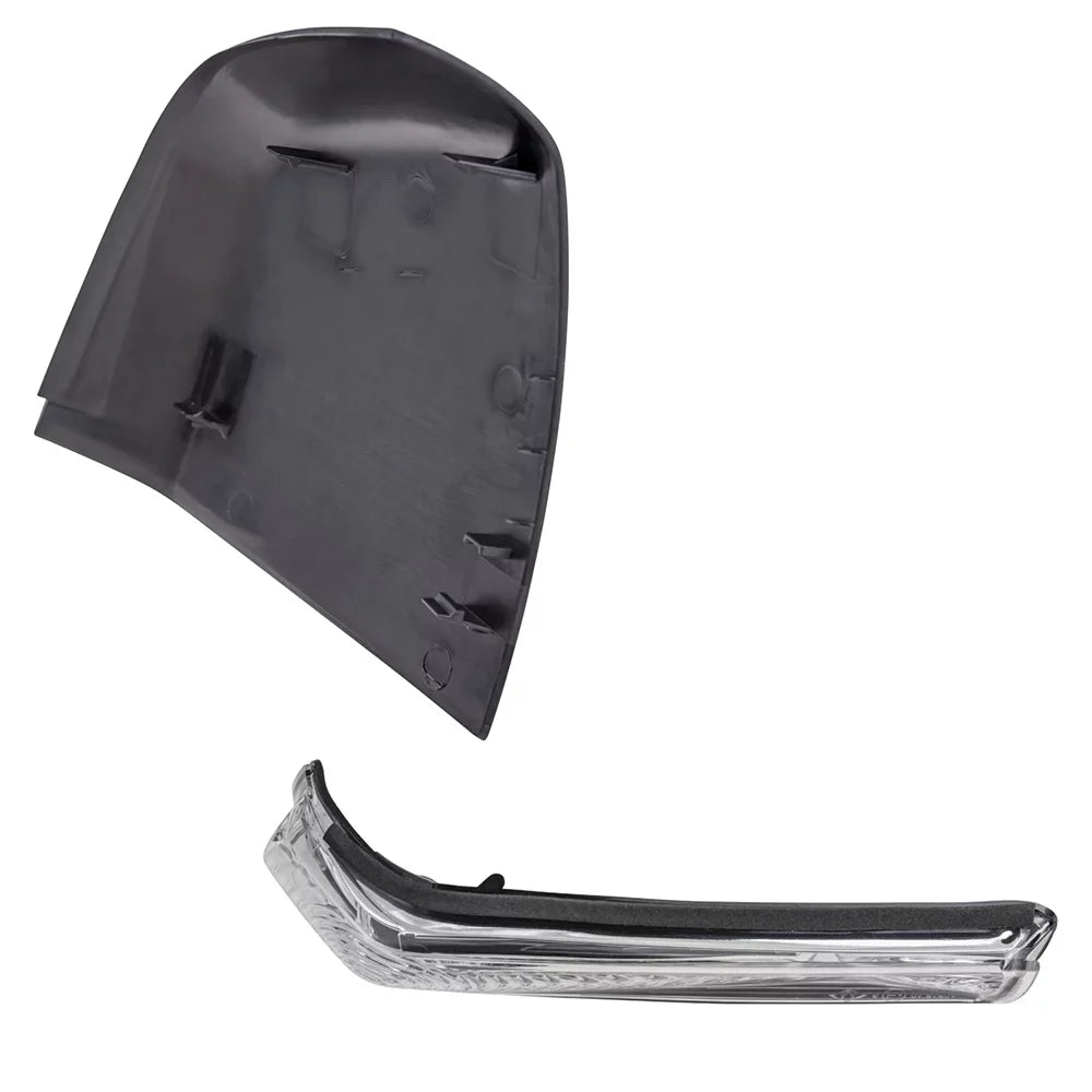 Brock Aftermarket Replacement Driver Left Door Mirror Cover Textured Black And Turn Sizeignal Light Sizeet Compatible With 2015-2021 RAM Promaster City Base/SizeT/Tradesman