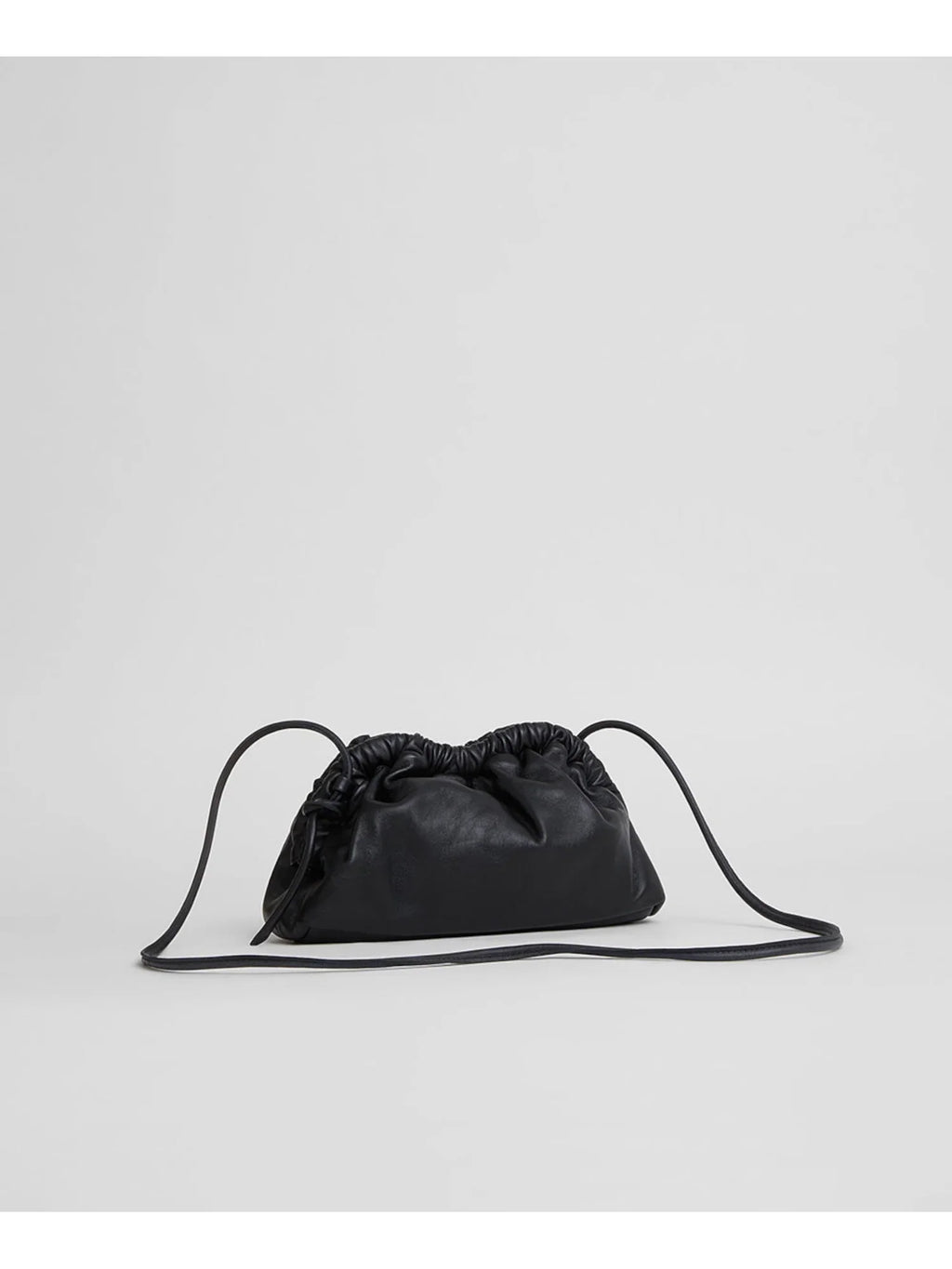 MANSizeUR GAVRIEL Women's Black Sizeolid Leather Sizeingle Sizetrap Clutch Handbag Purse