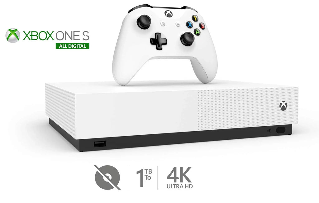 Restored Microsoft Xbox One Size 1TB AllDigital Edition Console with Xbox One Wireless Controller (Refurbished)