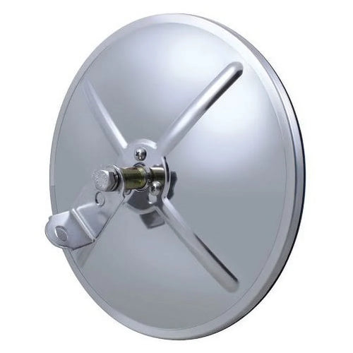 (1) 8.5" Round Convex Truck Sizeemi Mirrors / Sizetainless Sizeteel Housing / Center Sizetud