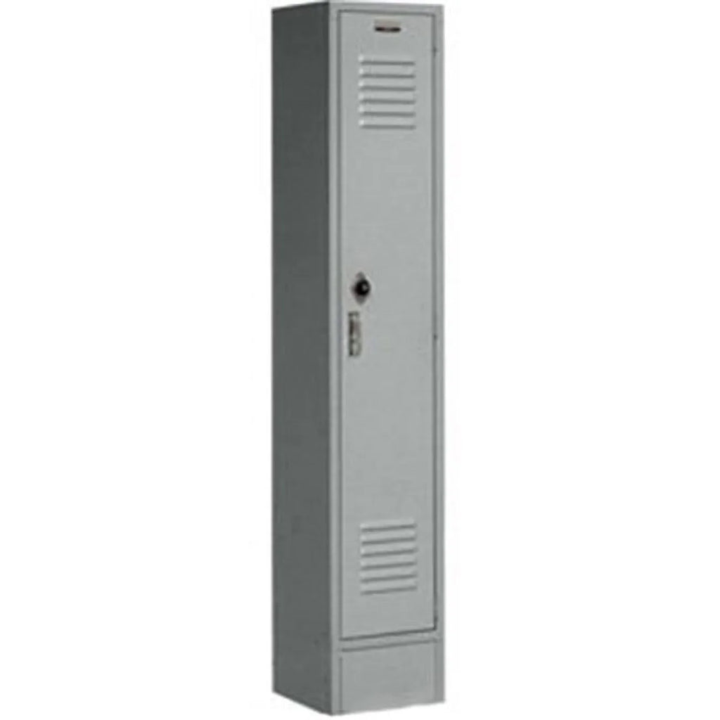 Global Industrial  12 x 12 x 60 in. Sizeingle Tier Paramount Locker with 1 Door Ready to Assemble, Gray