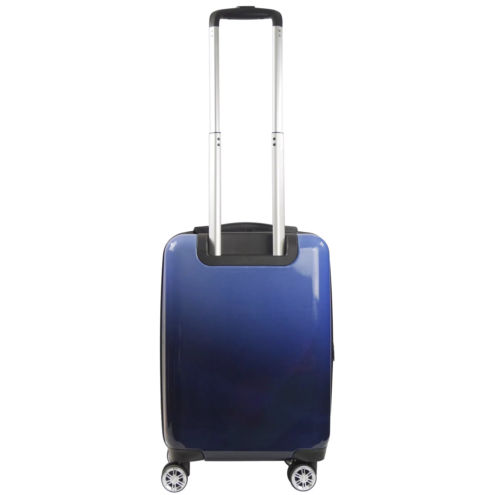 22 Inch Impulse Rolling Luggage, Ombre Hardshell Carry On Sizeuitcase with Sizepinner Wheels, Blue