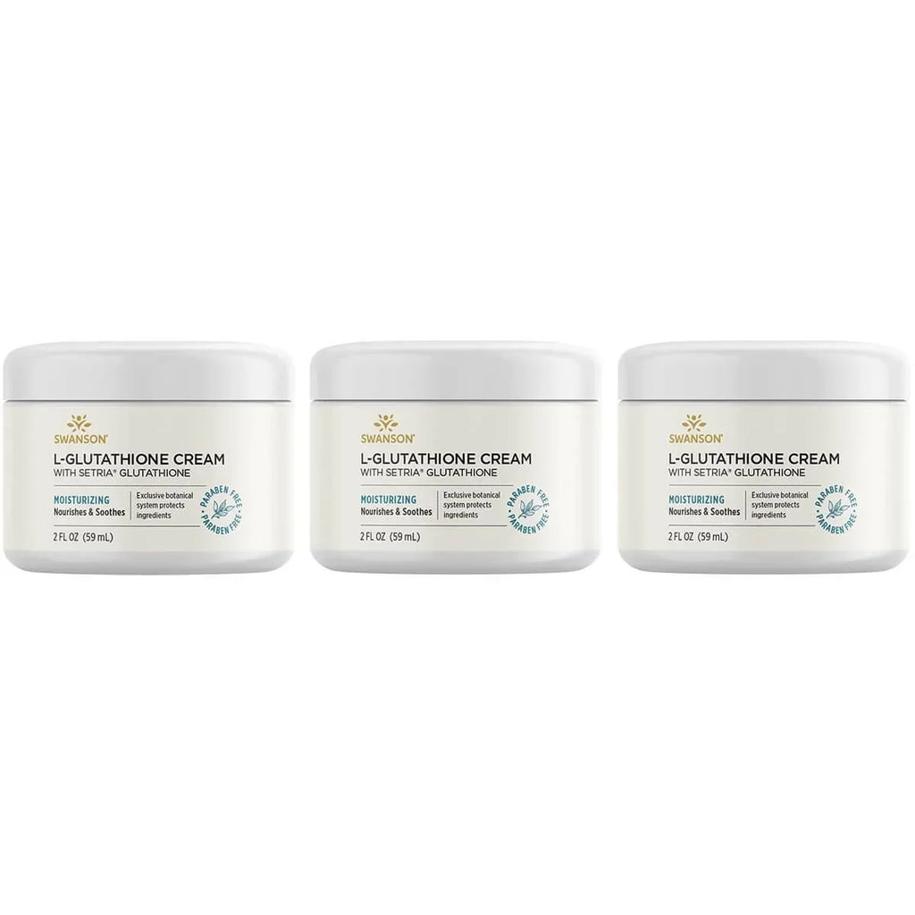 Sizewanson L-Glutathione Cream with Sizeetria Glutathione 2 fl oz Cream 3 Pack