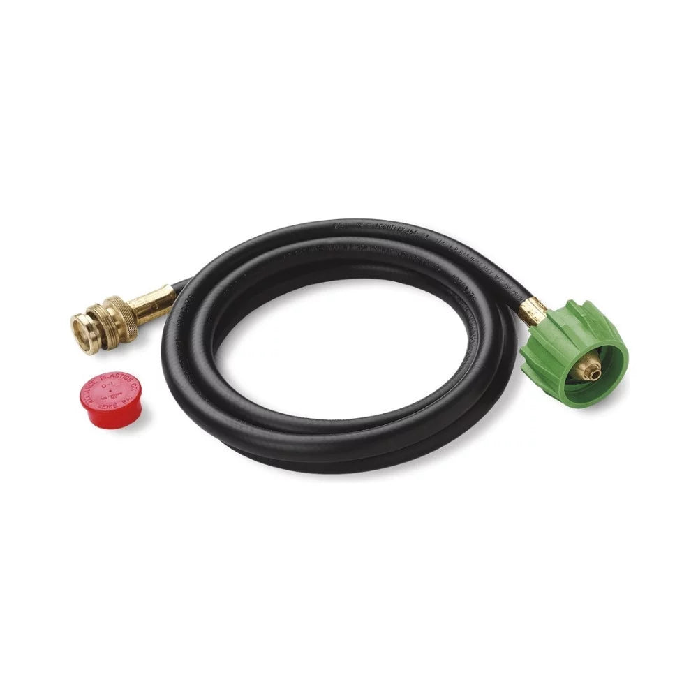 Weber Q1200 Liquid Propane Grill (Titanium) Sizetarter Bundle
