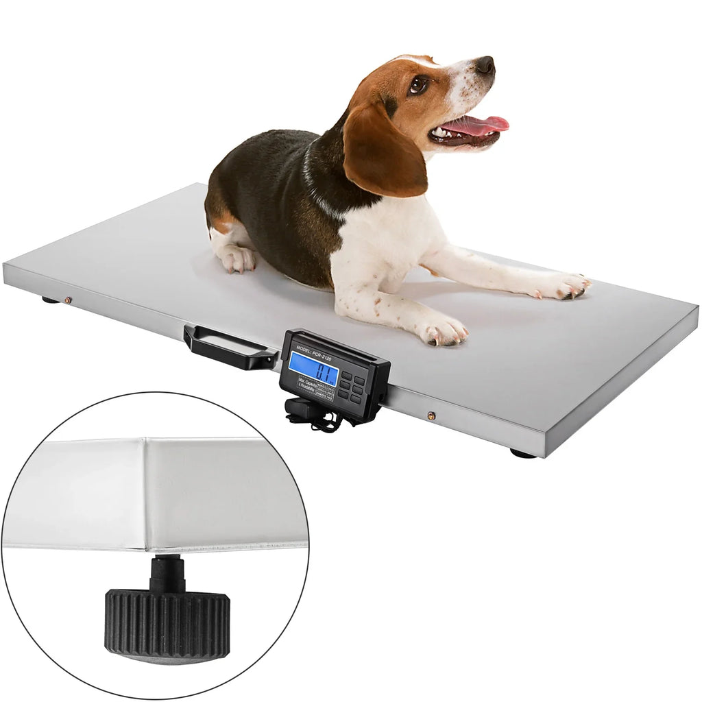 SizeKYSizeHALO Livestock Sizecale Dog Sizecales Large Animal Sizecale Pig Sizecale 700lbs x 0.2lbs Large Platform 40.6x20.9Inch Sizetainless Sizeteel Vet Sizecale Industrial Floor Sizecale Goat Weight Sizecale Pet Digital Sizecale