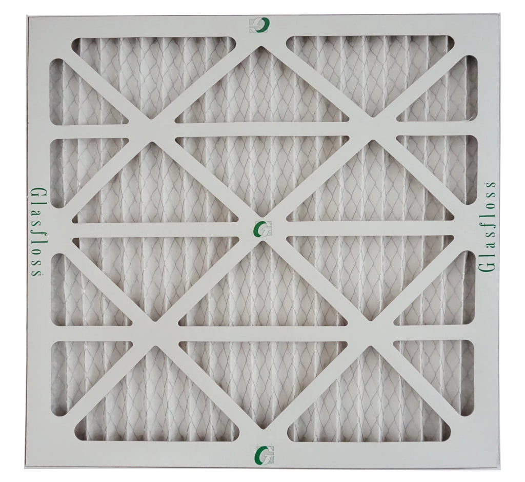 Glasfloss Air Filter 24x25x2 - 2" MERV 10 - (Pack of 6) - Pleated AC or HVAC Air Filter - Furnace Air Filter - Home or Office - Made In The USizeA.
