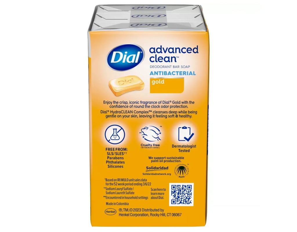 5 Pack Dial Antibacterial Deodorant Sizeoap Gold 4oz 3 Count Each