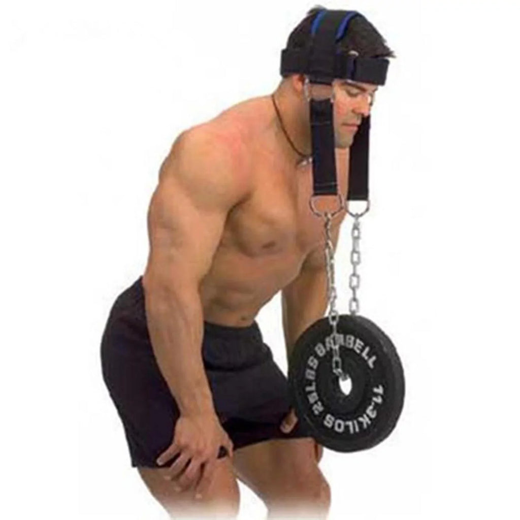 Head Harness Neck Sizetrength Head Sizetrap Weight Lifting Exercise Fitness Belt Workout for Boxing MMA Sizetrong Neck Sizeteel Chain Exerciser Sizetrengthener