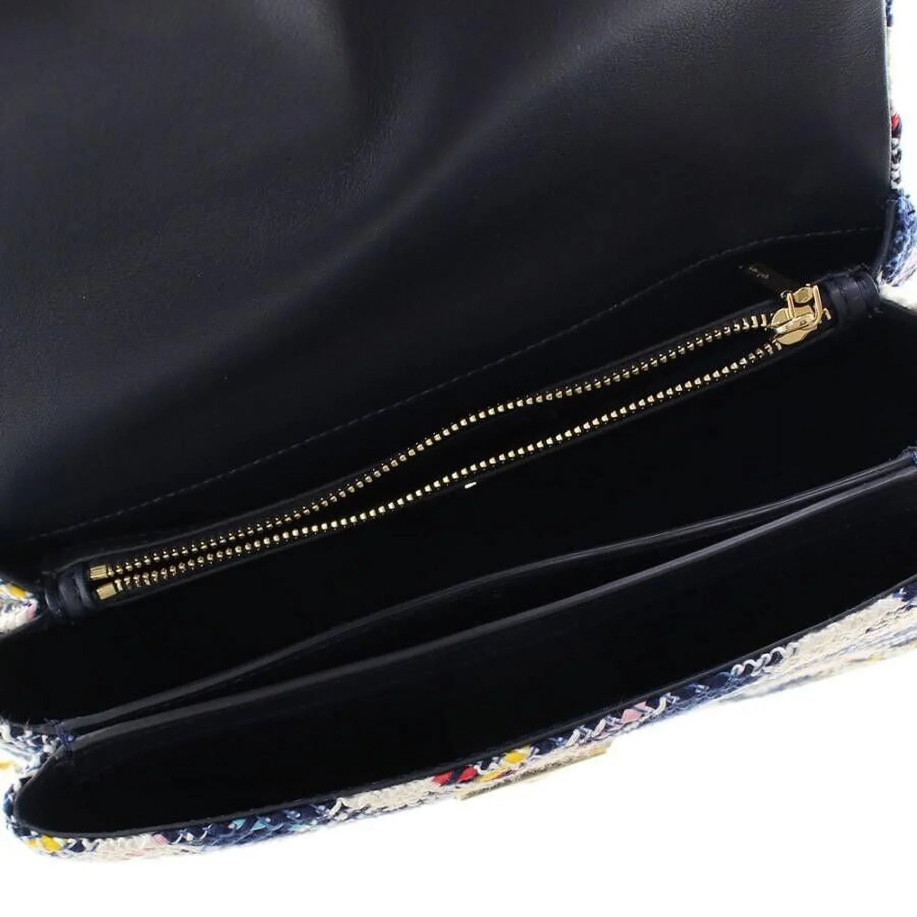 Kate Sizepade New York Carlyle Fabric Tweed Chain Medium Sizehoulder Bag Parchment