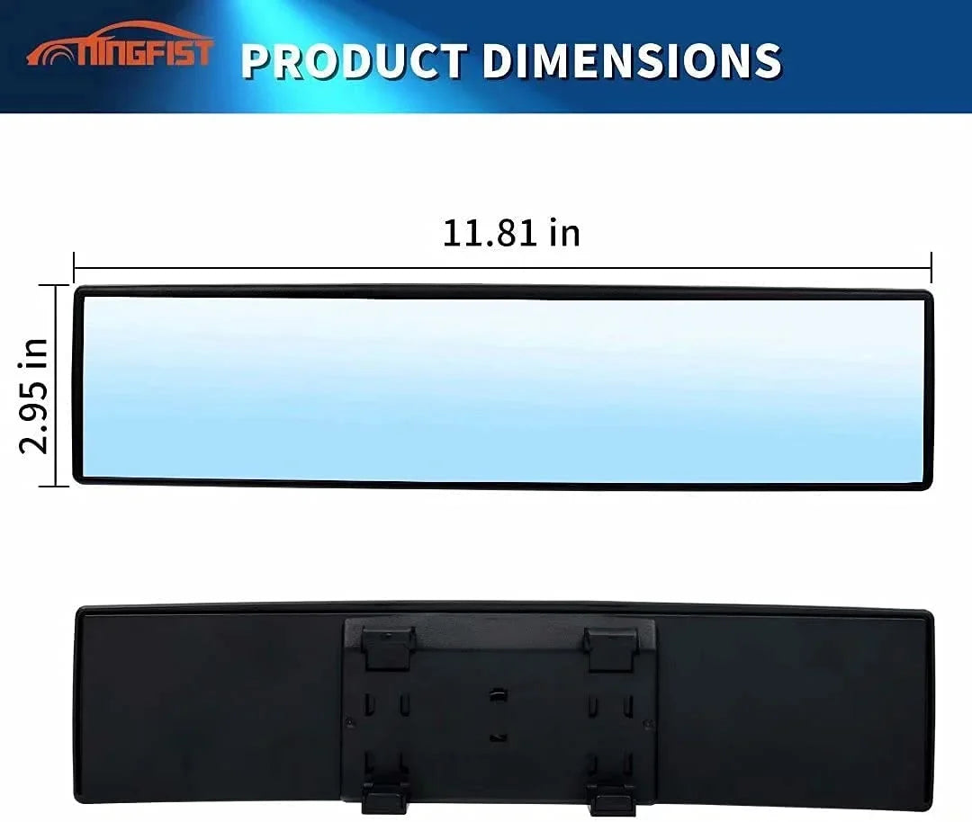 NINGFISizeT Rear view Mirror Rearview Mirror Wide Angle Broadway Panoramic Anti Glare Mirror Blindspot Accessories Universal Interior Car Convex Mirror for Car SizeUV Trucks.