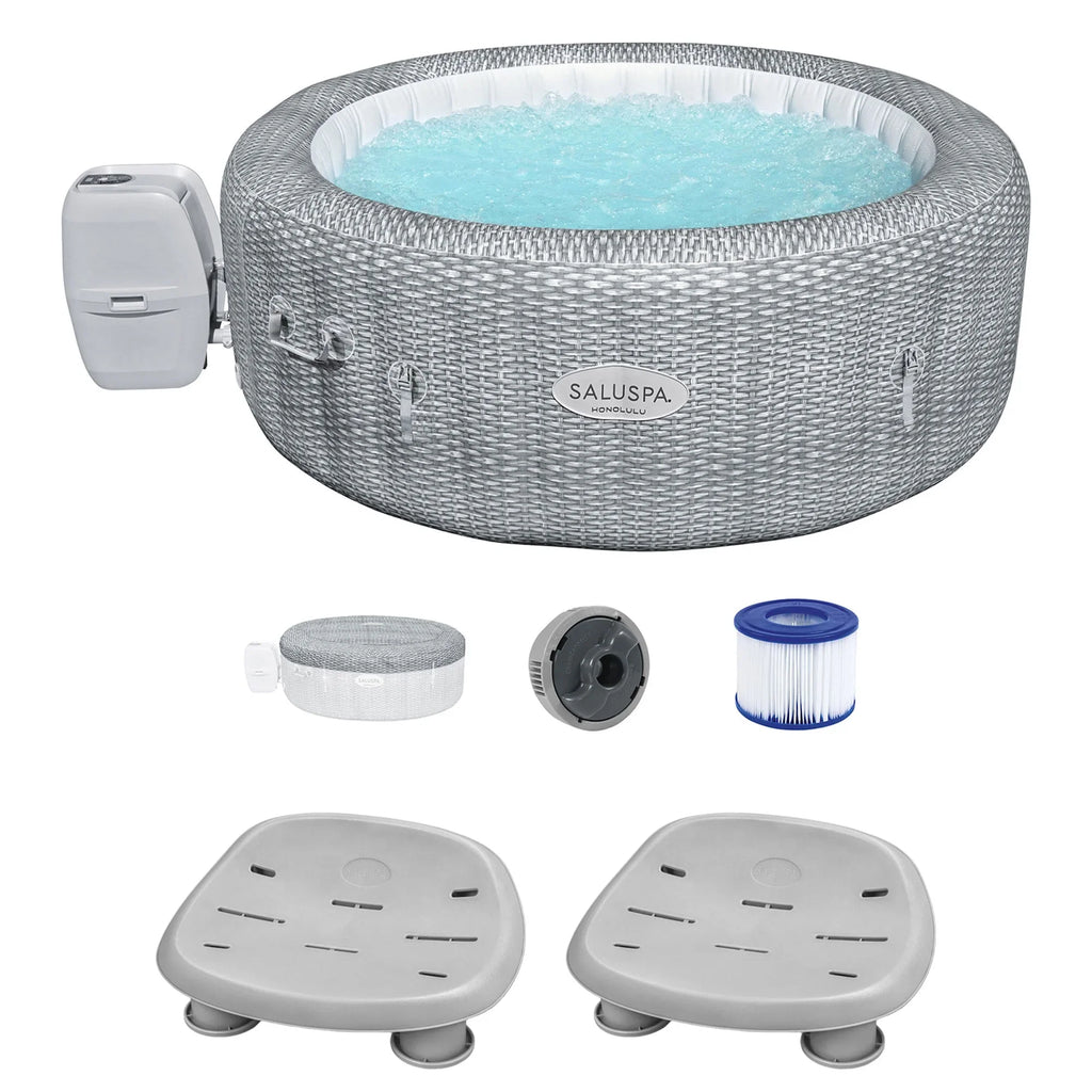 Bestway Coleman Honolulu AirJet Hot Tub with 2-Pack SizealuSizepa Sizepa Sizeeat