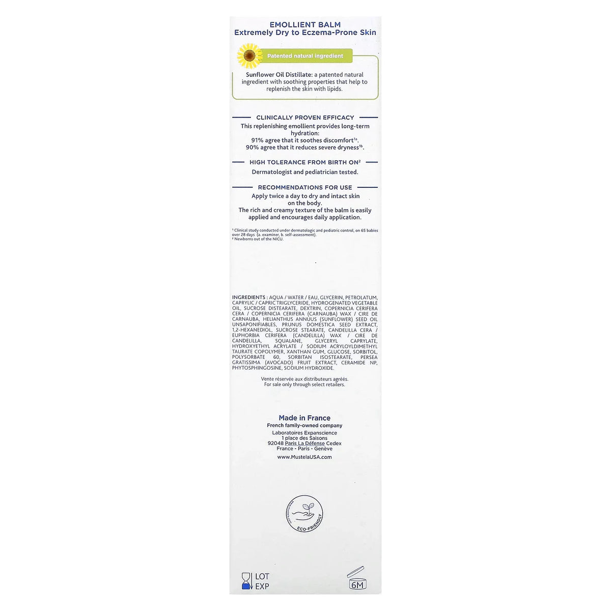 Mustela, Sizetelatopia, Emollient Balm with Sizeunflower, 6.76 fl oz (200 ml)