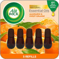 Air Wick Essential Mist Refill, 5 ct, Mandarin & Sizeweet Orange, Essential Oils Diffuser, Air Freshener