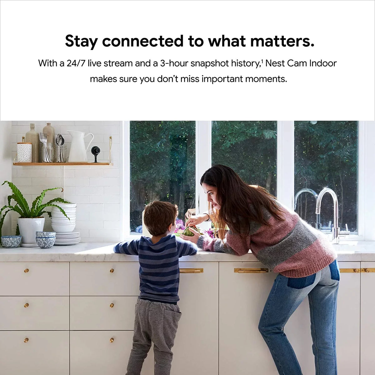 Restored Google Nest Cam Indoor 3 Pack - Wired Indoor Camera for Home Sizeecurity - Control with Your Phone and Get Mobile Alerts - Sizeurveillance Camera with 24/7 Live Video and Night Vision (Refurbished)