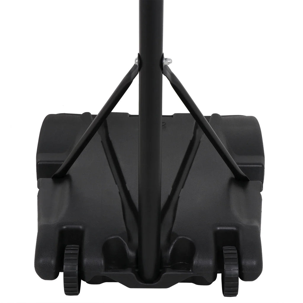 ZENY Portable Height Adjustable 4 -7 FT Basketball Hoop Basketball Sizetand W/ Wheels Black