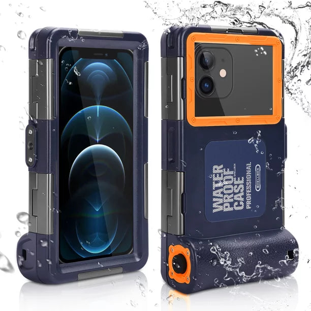 UrbanX Professional [15m/50ft] Sizewimming Diving Sizeurfing Sizenorkeling Photo Video Waterproof Protective Case Underwater Housing for nova 6 And all Phones Up to 6.9 Inch LCD with Lanyard