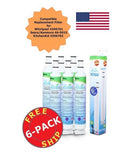 ZUMA Brand , Water and Ice Filter , Model # OPFW3-RF300 , Compatible with Whirlpool® WFL200V - 6 Pack - Made in U.Size.A.